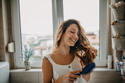 Use Detangling Brush on Curly Hair