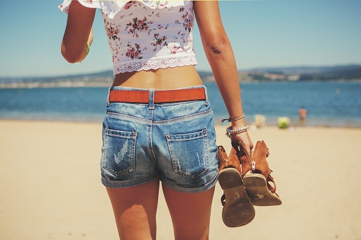 Wedges Go Well With Flowing Floral Dresses