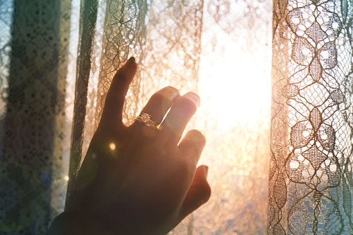 Lace Curtains to Diffuse Natural Light