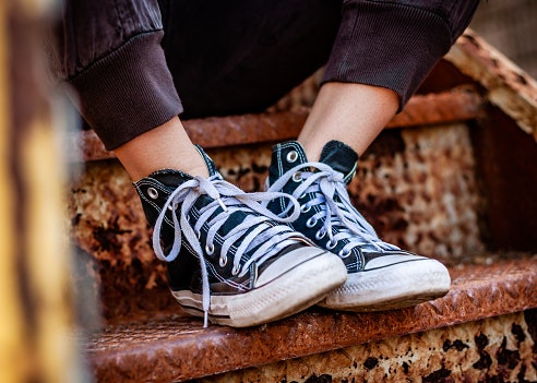 High Top Sneakers Look Best When Paired With Casual Clothes