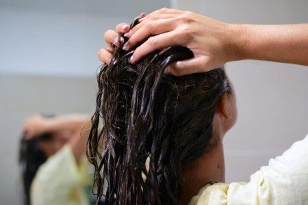 Do a Strand Test on a Hidden Section of Hair