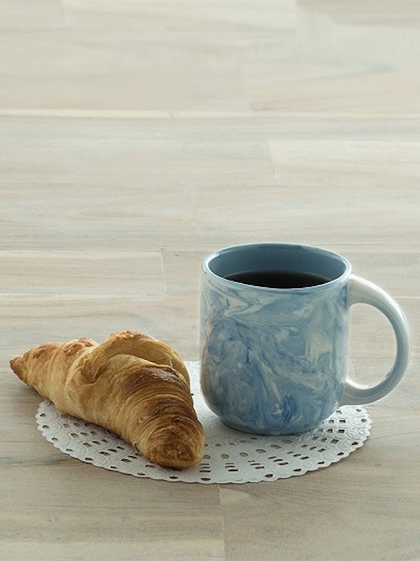 Blue Printed Ceramic Mug 1