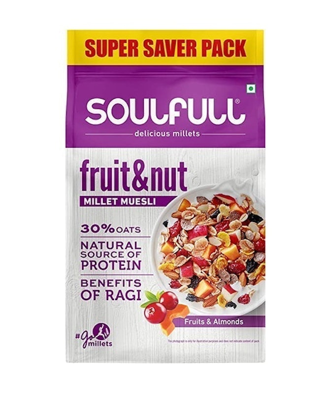 Millet Muesli Fruit & Nut with Almonds & Real Fruits, 700 g 1