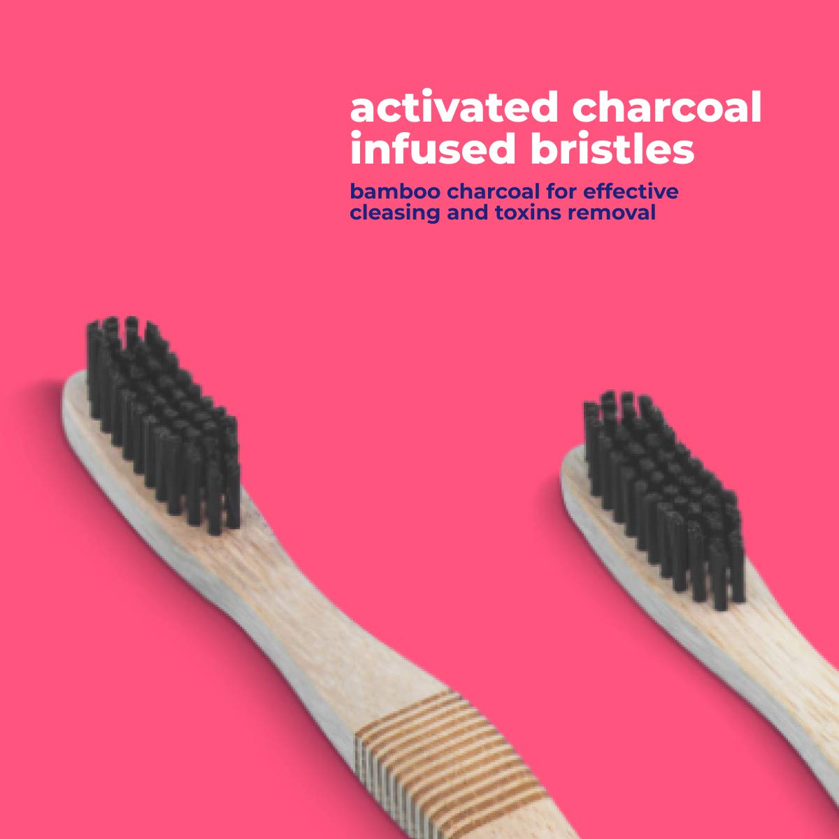 Bamboo Toothbrush with Activated Charcoal 2