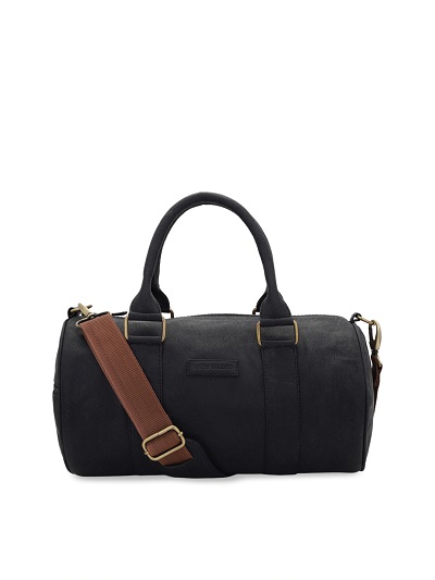 Black Solid Duffel Bag 1