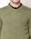 Monte Carlo Men Olive Green Solid Pullover 1