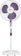 Usha Misty Air Icy 400 mm 3 Blade Pedestal Fan (Purple, Pack of 1) 1