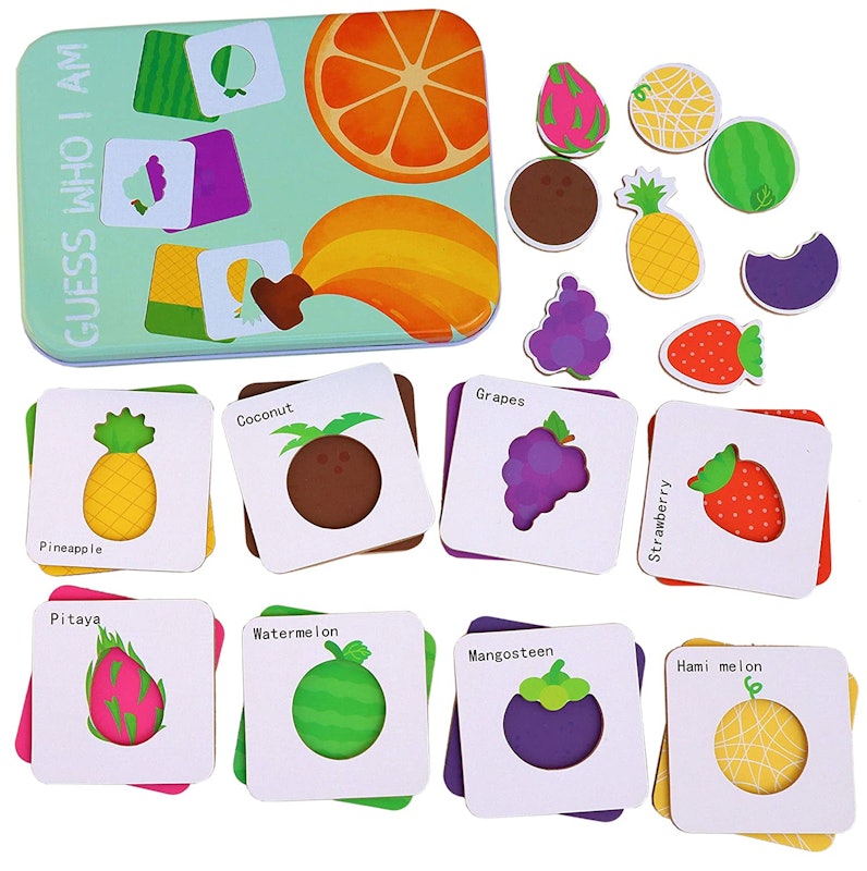 24 Pcs Wooden Fruit Puzzles 1