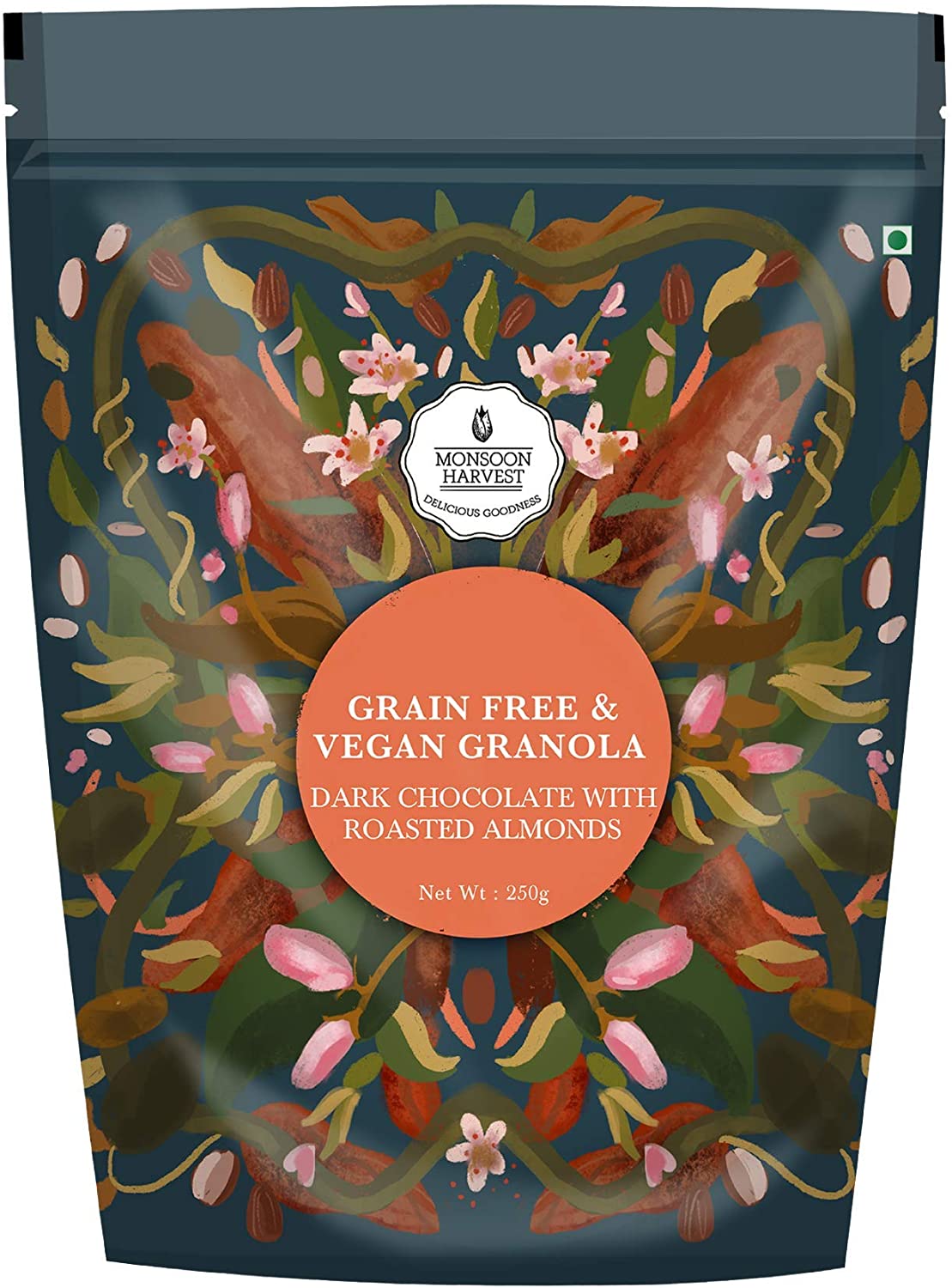 Grain Free & Vegan Granola Dark Chocolate with Roasted Almond 1