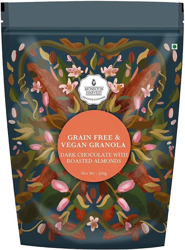 Grain Free & Vegan Granola Dark Chocolate with Roasted Almond 1