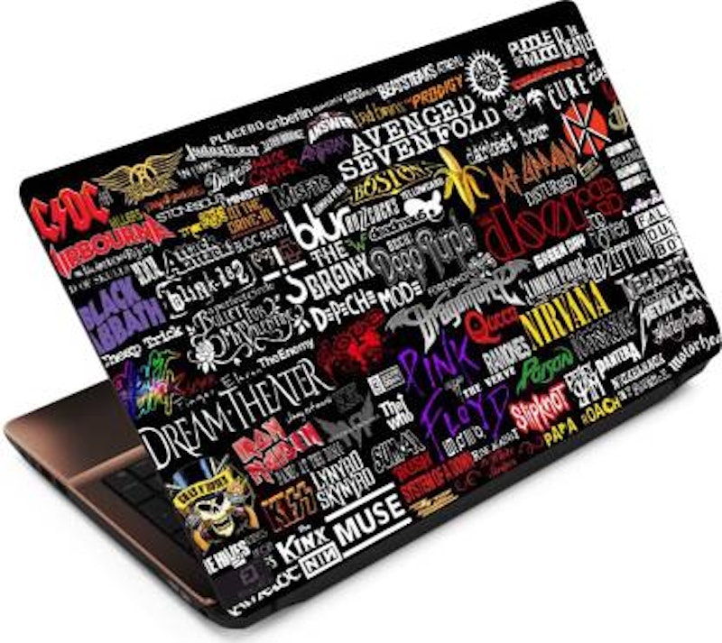 Band Names Vinyl Laptop Decal 1