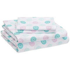 Lavender Paisley Microfiber Bed Sheet Set