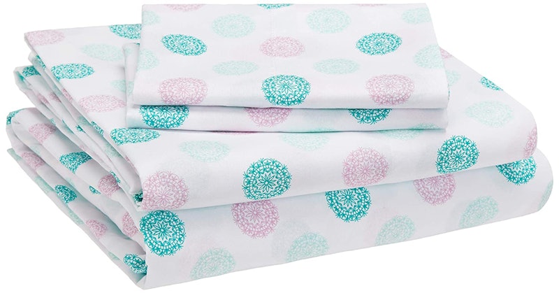 Lavender Paisley Microfiber Bed Sheet Set 1