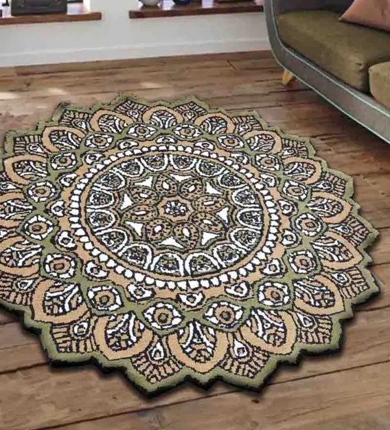 Oriental Pattern Polyester Hand Tufted 1