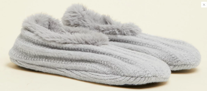 Ribbed Short Bootie Slipper Socks 1