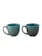 Aapno Rajasthan Set of 2 Blue & Brown Textured Ceramic Coffee Mug 1