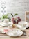 Laopala White & Pink Opalware 35 1