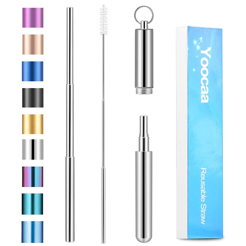 Reusable Travel Metal Straws 1