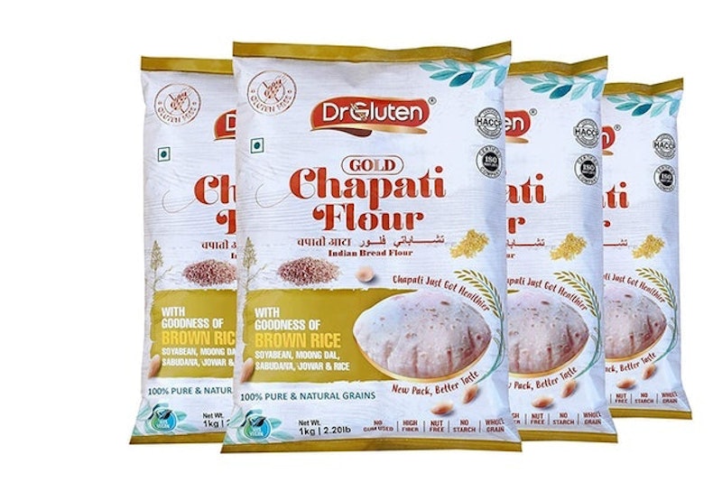 Multigrain Gold Chapati Flour, 1 kg Pack of 4 1