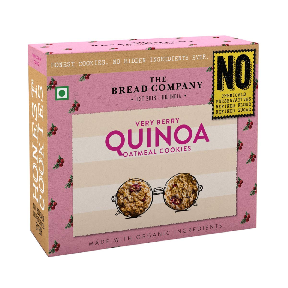 Very Berry Quinoa Oatmeal Cookies 1