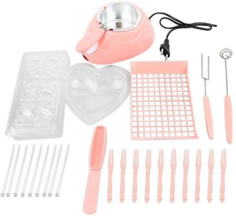 Portable Electric Chocolate Melting Pot with Chocolate Making Kit 1