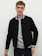 Mango Man Black Solid Varsity Jacket 1