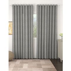 Grey Set of 4 Door Curtains