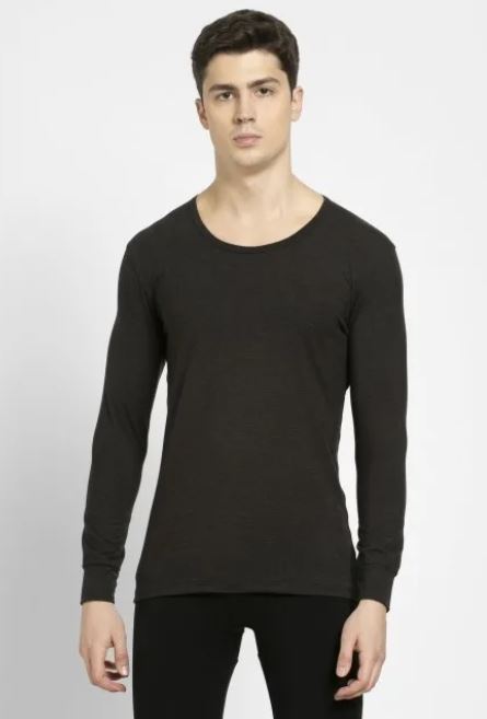 Black Thermal Long Sleeve Vest 1