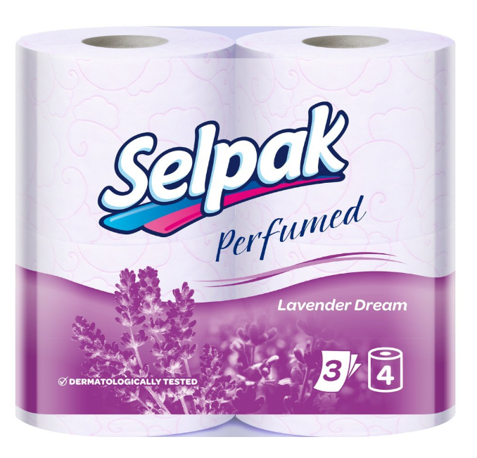 4. SELPAK Perfumed Lavender Dream Scented Bathroom Tissue 1