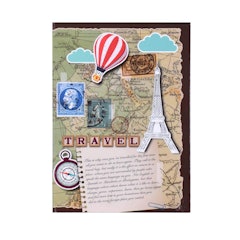Travelogue Paper Based Soft Bound Travel Journal Diary | 24 Monthly Planner