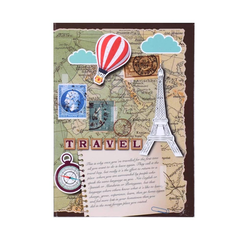 Travelogue Paper Based Soft Bound Travel Journal Diary | 24 Monthly Planner 1