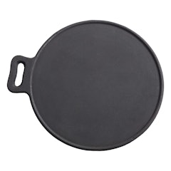 Pre-Seasoned Cast Iron Tawa Cookware with Flat Bottom (Black)
