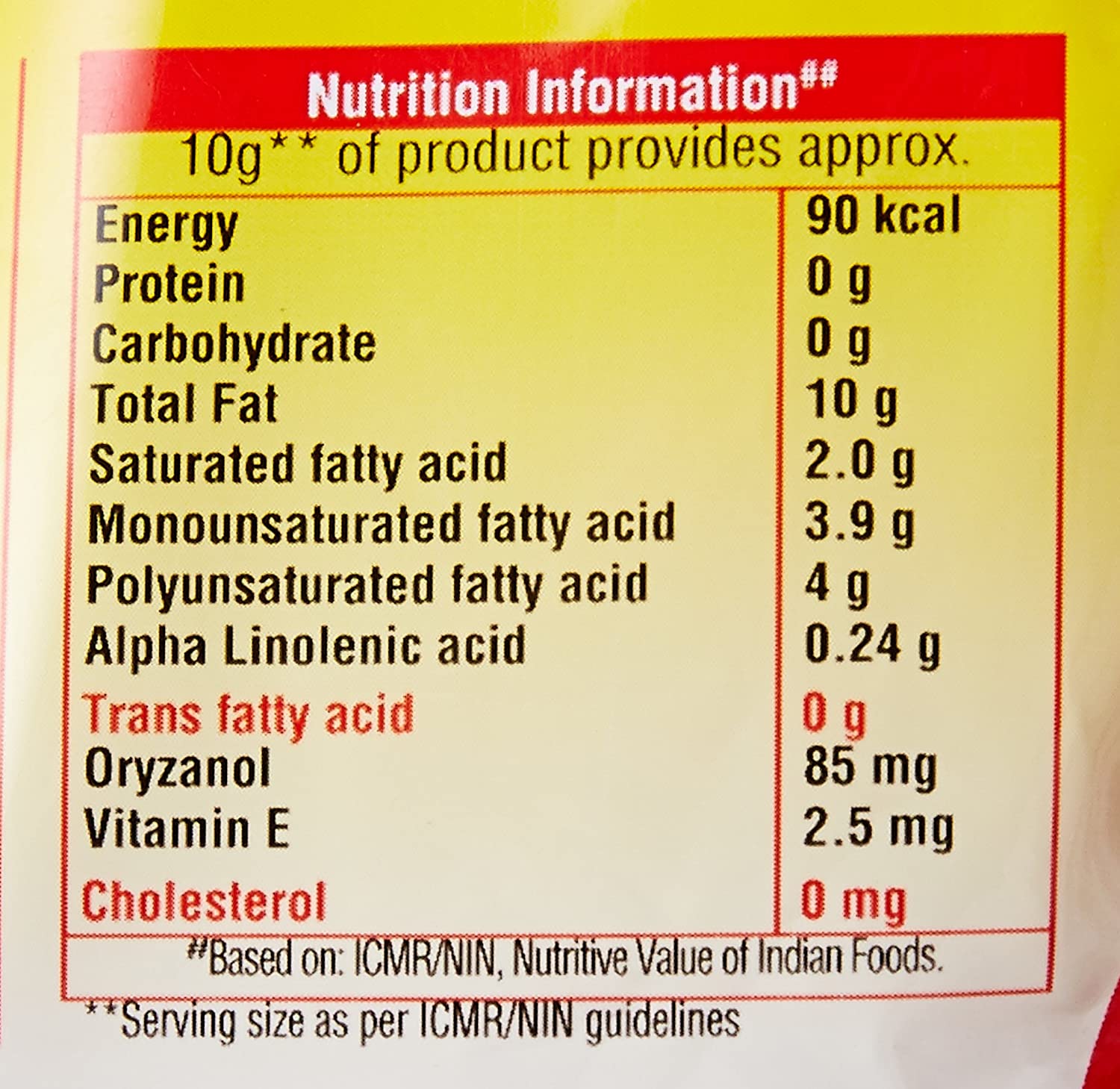 Pro Weight Watchers Edible Oil 5