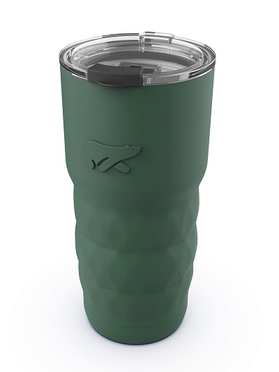 Java Olive Green Insulated Stainless Steel Travel Coffee Mug 1