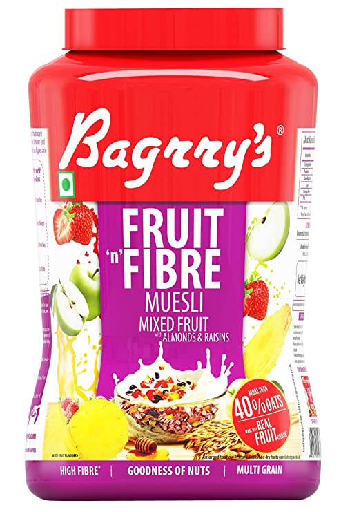 Fruit N Fibre Muesli, Mixed Fruit, 1kg  1