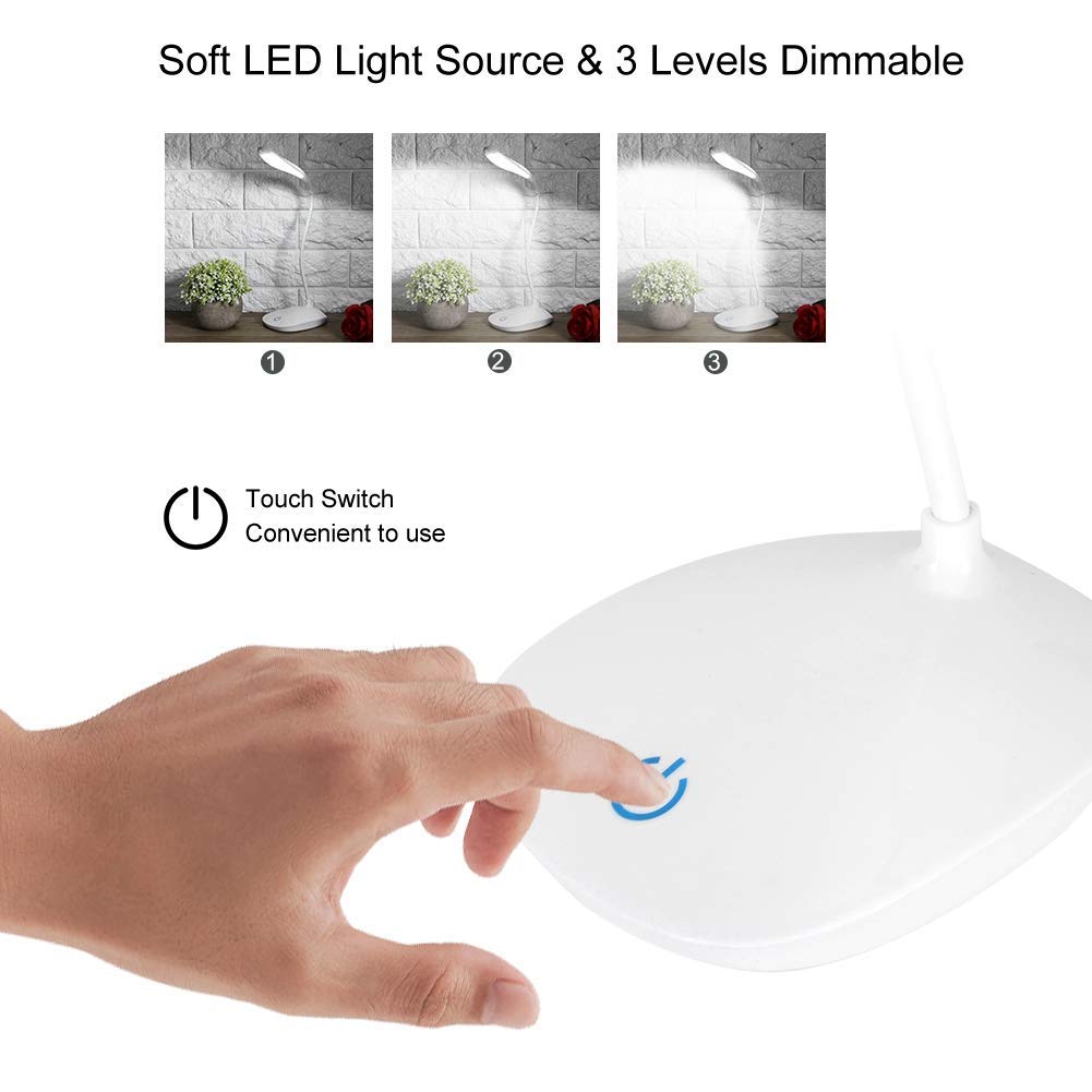 Rechargeable LED Touch On/Off Switch Desk Lamp 3
