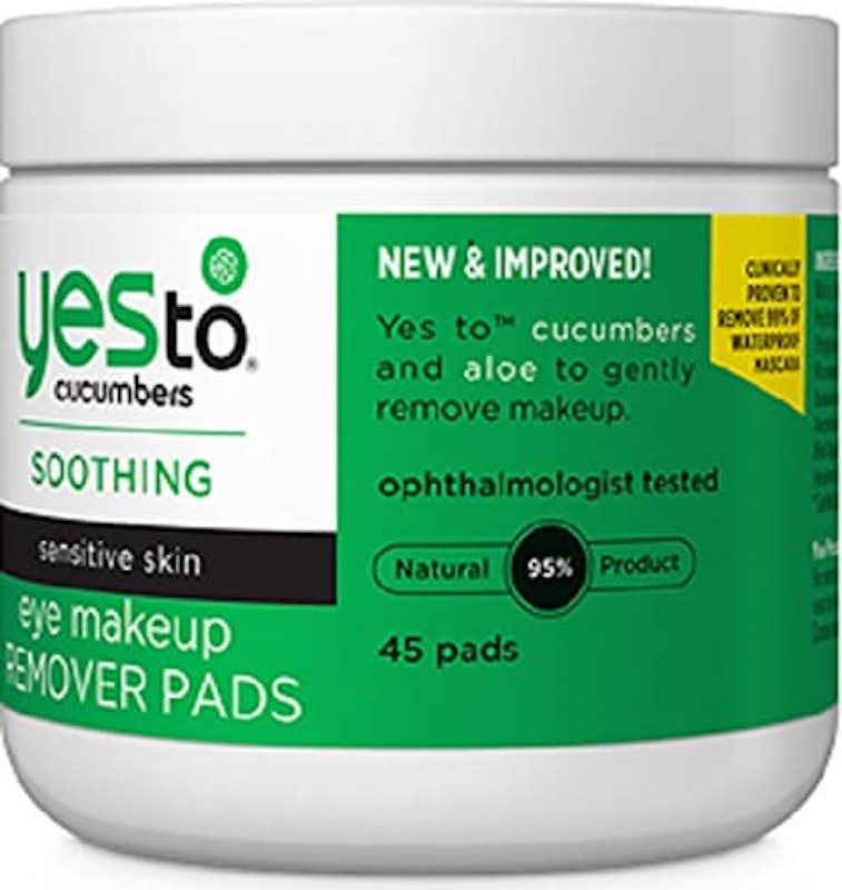 10. Yes To Cucumbers Eye Makeup Remover Pads 1