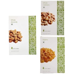 Almond, 250g + Cashews, 250g + Raisins, 250g