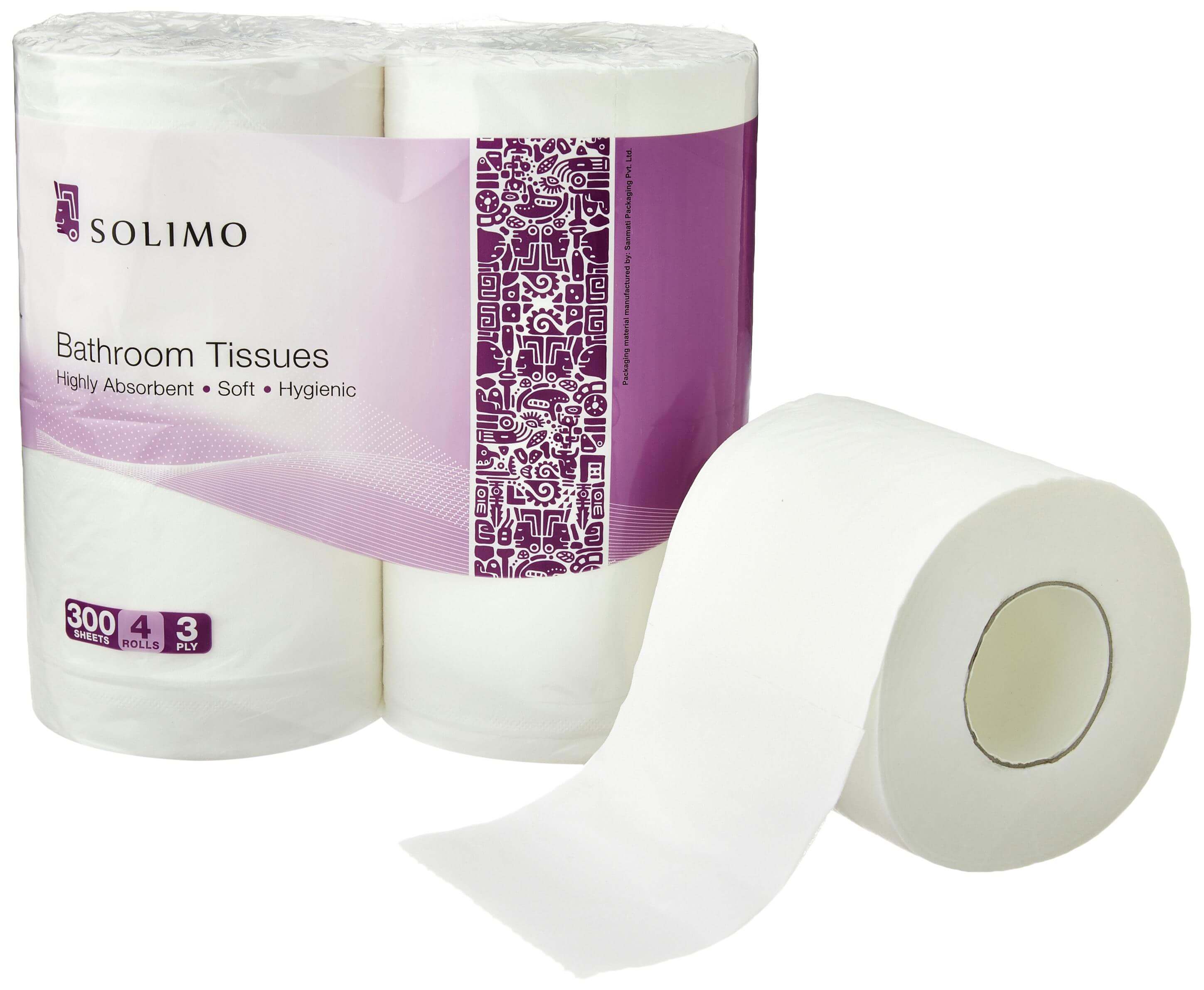 3. SOLIMO Bathroom Tissue Toilet Paper Roll 1