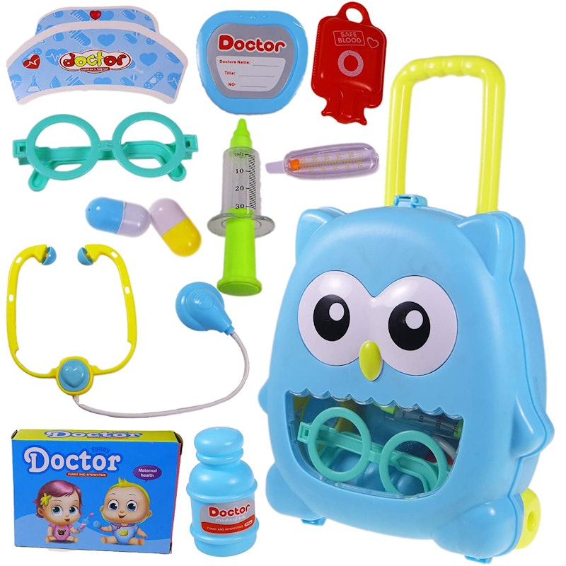 Cute Owl Shaped Portable Trolly Suitcase 1