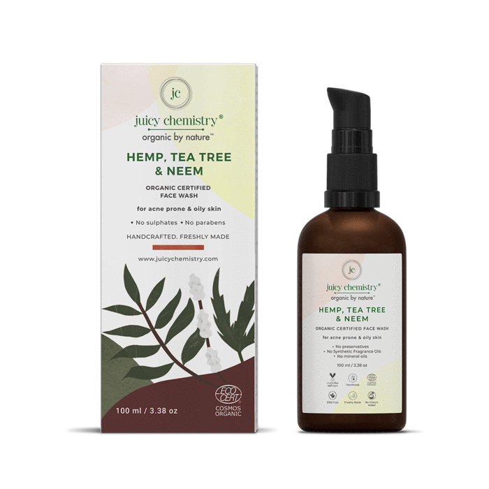 Hemp, Tea Tree & Neem Organic Face Wash 1
