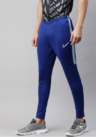 Men’s Blue Solid Dri-FIT ACDMY PANT KPZ Track Pants 1