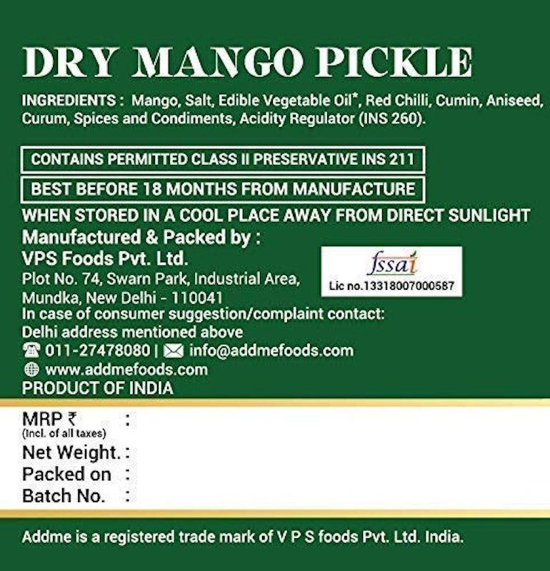 Dry Mango Pickle 3