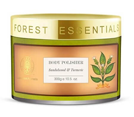 2. Forest Essentials Body Polisher Sandalwood and Turmeric 1