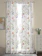 ROSARA HOME White & Red Floral Print Set of 2 Door Curtains 1