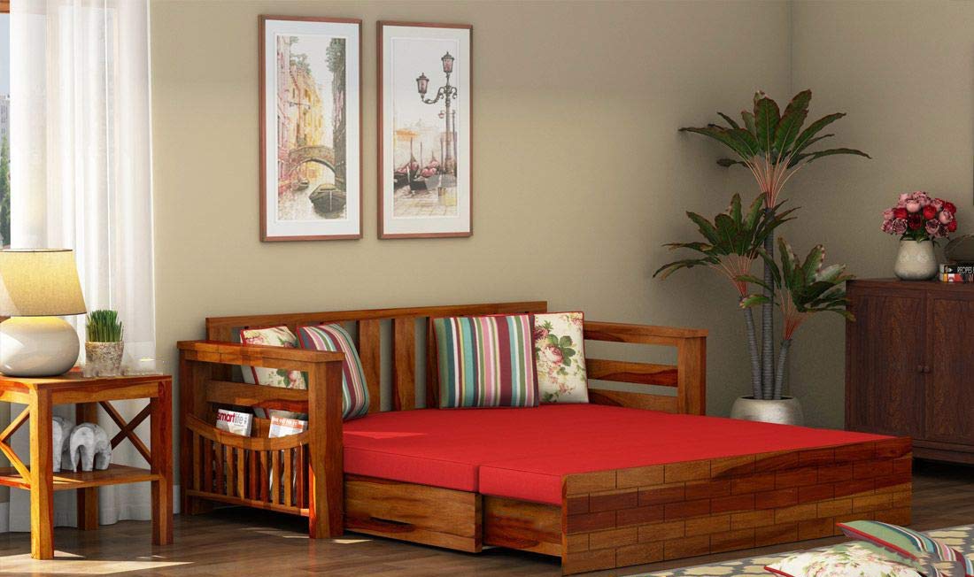 Solid Sheesham Wood Sofa 1