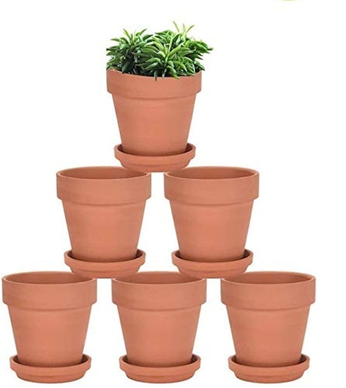 Terracotta Plant Container with Bottom Tray 1