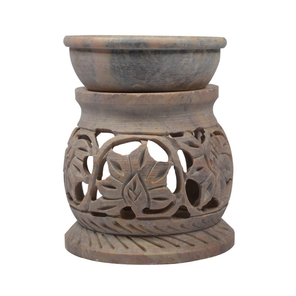 Handcrafted Soapstone Aroma Burner Oil Diffuser 1