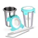 MARU Stainless Steel Tumbler with Lid Leak Proof Set of 2 pcs with 2 Straws and 1 Brush 1