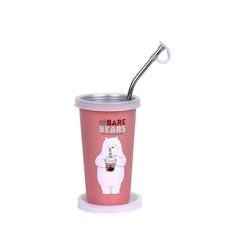 100% Airtight with Leak Proof Food Grade Stainless Steel Tumbler with Straw